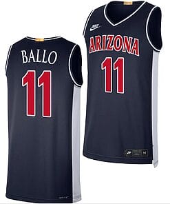 Arizona Wildcats Oumar Ballo Jersey #11 Limited Retro Basketball 2023-24 Navy