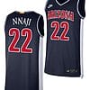 Arizona Wildcats Zeke Nnaji Jersey #22 Limited Retro Basketball 2023-24 Navy