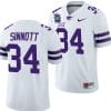 Ben Sinnott Jersey #34 Kansas State Wildcats 2023 Pop-Tarts Bowl Football White