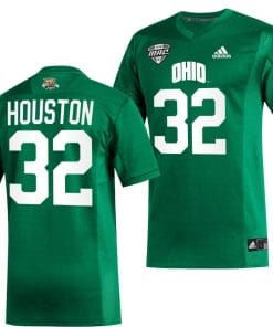 Bryce Houston Jersey #32 Ohio Bobcats College Football Uniform Green