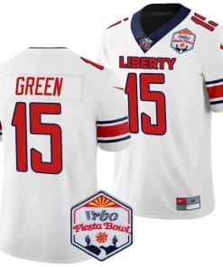 Brylan Green Jersey #15 Liberty Flames Fiesta Bowl Patch 2024 Football White
