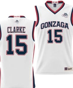 Brandon Clarke Jersey #15 Gonzaga Bulldogs NIL College Basketball Lightweight White