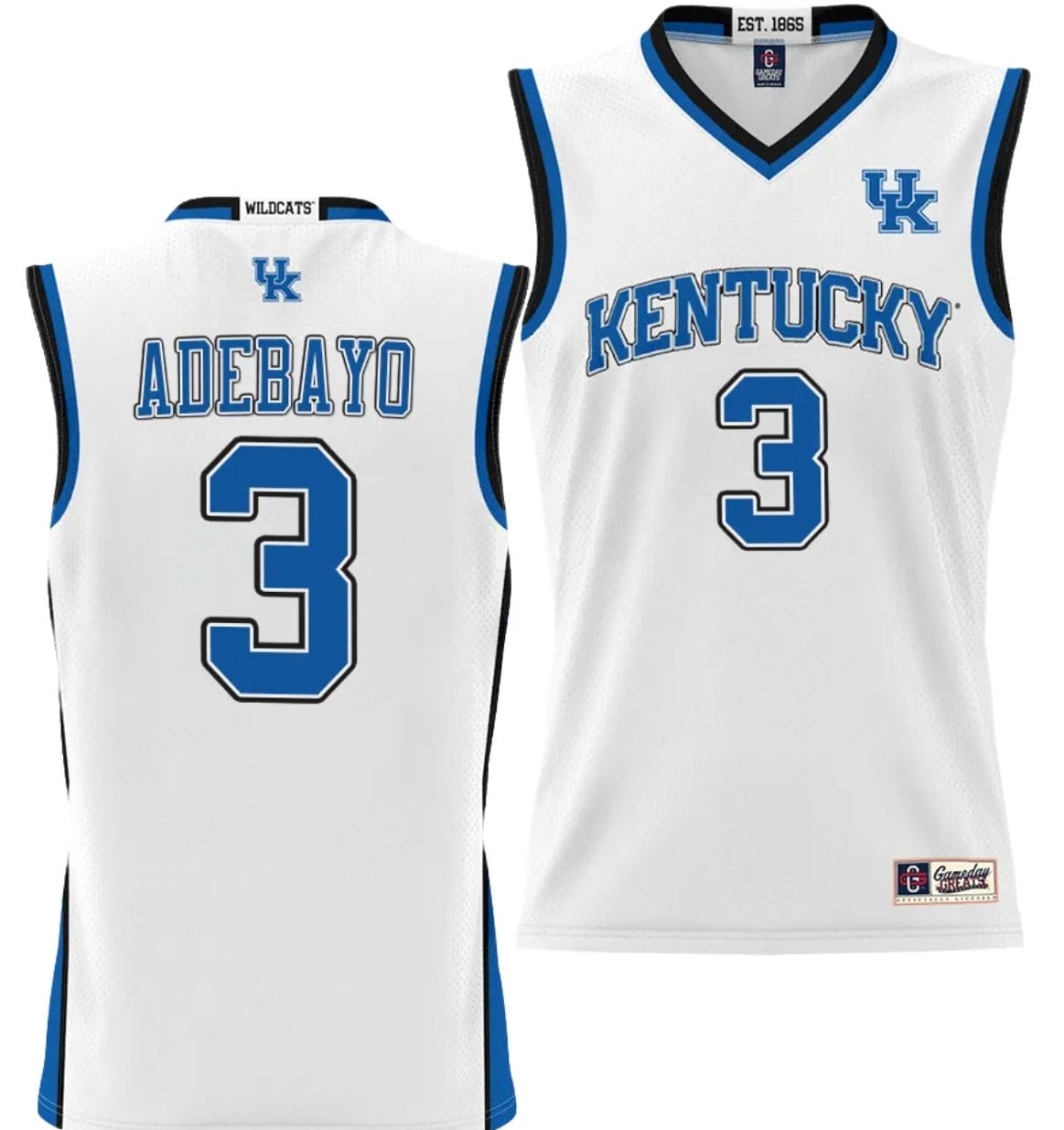 Bam Adebayo Jersey #3 Kentucky Wildcats NIL College Basketball Lightweight White