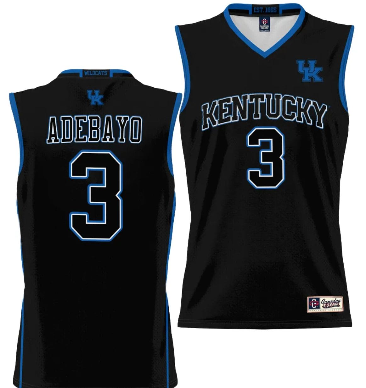 Bam Adebayo Jersey #3 Kentucky Wildcats NIL College Basketball Lightweight Black