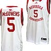 Bryce McGowens Jersey #5 Nebraska Cornhuskers Basketball Home Uniform 2023-24 White