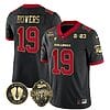 Brock Bowers Jersey #19 Georgia Bulldogs Football 2023 Champions and Vince Dooley Patch Gold Trim All Stitched