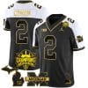 Blake Corum Jersey #9 Michigan Wolverines 2023 Big Ten Champions Patch Stitched Gold Alternate