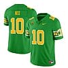 Bo Nix Jersey #10 Oregon Ducks Mighty Oregon 1984 Football Throwback Green All Stitched