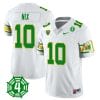 Bo Nix Jersey #10 Oregon Ducks Honor Spencer Webb Patch Football White