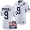 Beau Pribula Jersey #9 Penn State Peach Bowl Patch 2024 College Football White