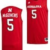 Bryce McGowens Jersey #5 Nebraska Cornhuskers Basketball Swingman 2023-24 Red