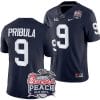 Beau Pribula Jersey #9 Penn State Peach Bowl Patch 2024 College Football Navy