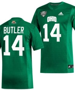 Bryce Butler Jersey #14 Ohio Bobcats College Football Uniform Green