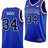 Braden Huff Jersey #34 Gonzaga Bulldogs Throwback Basketball uniform 2023-24 Blue