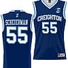 Baylor Scheierman Jersey #55 Creighton Bluejays College NIL Basketball Lightweight Blue