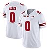 Braelon Allen Jersey #0 Wisconsin Badgers Vapor Limited College Football White