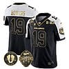 Brock Bowers Jersey #19 Georgia Bulldogs Football 2023 Champions and Vince Dooley Patch Alternate All Stitched