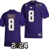 Bralen Trice Jersey #8 Washington Huskies 2024 College Football Playoff National Championship Purple