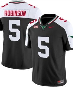 Bijan Robinson Jersey #5 Texas Longhorns Mexico Vapor College Football Black Alternate