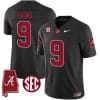 Bryce Young Jersey #9 Alabama Crimson Tide Vapor Stitched Football Alabama Map Black
