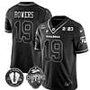 Brock Bowers Jersey #19 Georgia Bulldogs Football 2023 Champions and Vince Dooley Patch Split Black Silver All Stitched