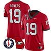 Brock Bowers Jersey #19 Georgia Bulldogs Football Vince Dooley Patch Georgia Map Red All Stitched