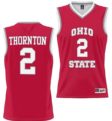 Bruce Thornton Jersey #2 Ohio State Buckeyes College Basketball Lightweight Scarlet