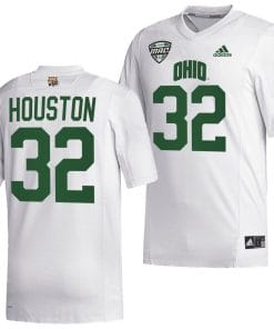 Bryce Houston Jersey #32 Ohio Bobcats College Football Uniform White