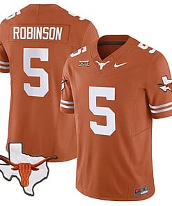 Bijan Robinson Jersey #5 Texas Longhorn Vapor Limited College Football Texas Orange
