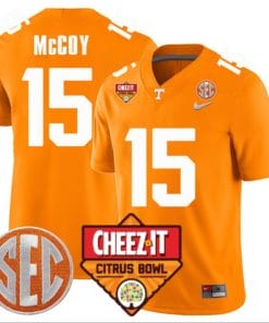 Bru McCoy Jersey #15 Tennessee Volunteers Football Cheez It Citrus Bowl Patch Orange