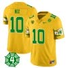 Bo Nix Jersey #10 Oregon Ducks Honor Spencer Webb Patch Football Yellow