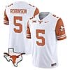 Bijan Robinson Jersey #5 Texas Longhorn Vapor Limited College Football Orange Sleeves