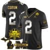 Blake Corum Jersey #9 Michigan Wolverines 2023 Big Ten Champions Patch Stitched Black Limited