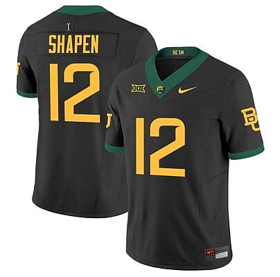 Blake Shapen Jersey #12 Baylor Bears Vapor Limited College Football Black