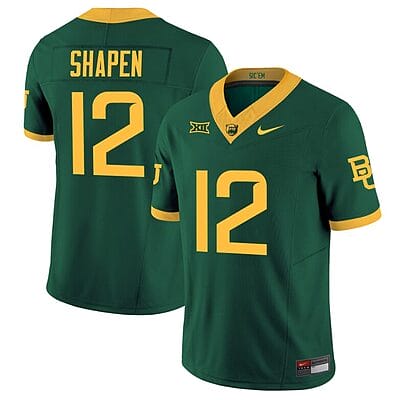 Blake Shapen Jersey #12 Baylor Bears Vapor Limited College Football Green