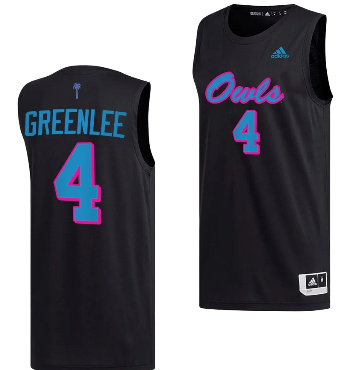 Bryan Greenlee Jersey #4 FAU Owls College Basketball Replica Black