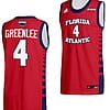 Bryan Greenlee Jersey #4 FAU Owls College Basketball Replica Red