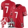 CJ Stroud Jersey #7 Ohio State Buckeyes Football Stitched Brutus Buckeye Patch Scarlet