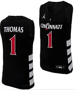 Cincinnati Bearcats Day Day Jersey #1 Black Basketball Unisex Replica