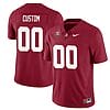 Custom Alabama Jersey Name and Number Football College SEC Graduate Patch Crimson All Stitched