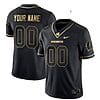 Custom Wisconsin Badgers Jersey Name and Number NCAA College Football Black Gold