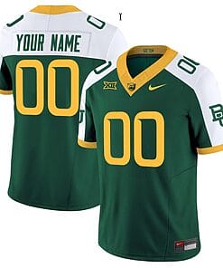 Custom Baylor Bears Jersey Name and Number Vapor Limited College Football All Stitched Green Alternate