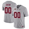 Custom Alabama Jersey Name and Number Football College SEC Graduate Patch Gray All Stitched