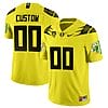 Custom Oregon Ducks Jersey Duck Logo Name and Number Football Yellow