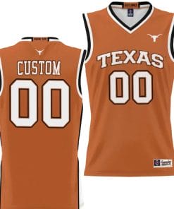 Custom Texas Longhorns Jersey Name and Number NIL College Basketball Lightweight Orange