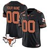 Custom Texas Longhorn Jersey Name and Number Vapor Limited College Football Stitched Black