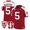 Christian McCaffrey Jersey #5 Standford Cardinal Jersey Vapor Limited College Football Crimson Alternate