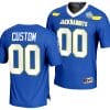 Custom South Dakota State Jackrabbits Jersey Name and Number 2023 FCS Football National Champions Blue