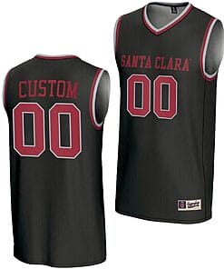 Custom Santa Clara Broncos Jersey Name and Number Basketball NIL Lightweight Black