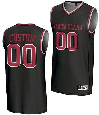 Custom Santa Clara Broncos Jersey Name and Number Basketball NIL Lightweight Black